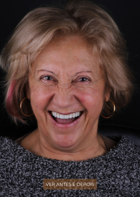 A felicidade transmitida num sorriso